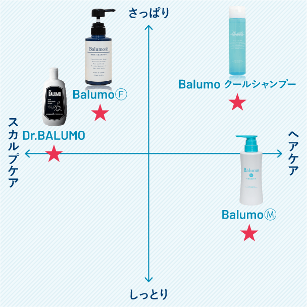 オリジナルヘアケア商品ダイアグラム